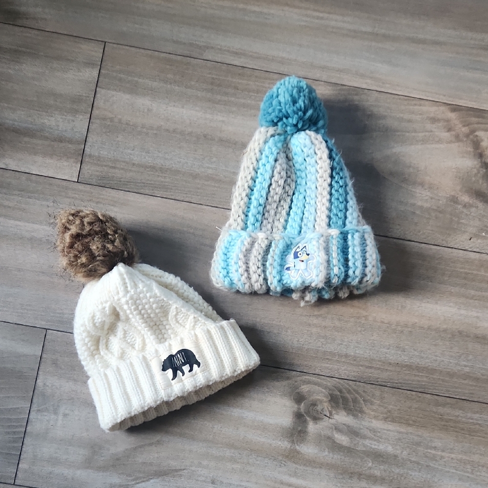 Cozy Knit Beanies with Pom Poms